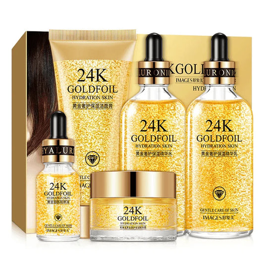 24K Goldfoil Hydration Skin Set - 5 Piezas Bioaqua Biotez